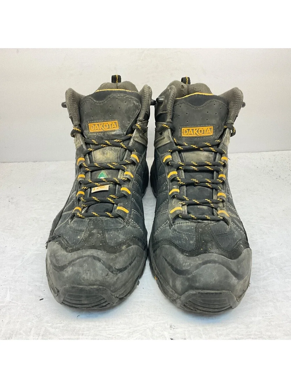 Dakota Men's Mid-Cut Quad Comfort Steel Toe CP Work Boots Black Size 9.5EE